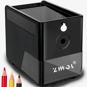 ZMOL Electric Pencil Sharpeners, Classroom Pencil Sharpener,Heavy Duty for 6-8mm Wooden/Colored Pencils,3 Sharpness Settings,Essential School Supply for Classroom Office Home